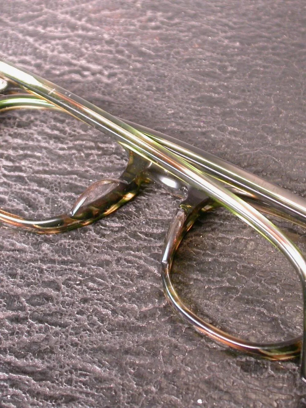 Sama Philippe Green Tortoise Stripe Eyeglasses Frames Made in Japan